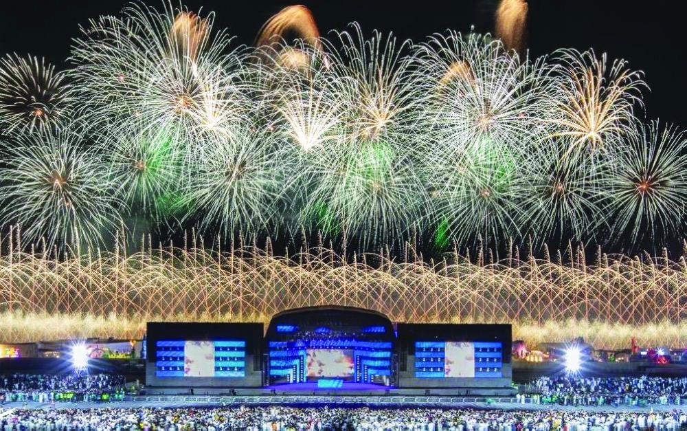 جانب من الألعاب النارية  (مكة)