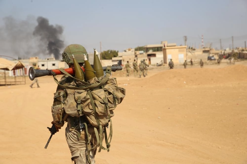 من العدوان التركي على شمال سوريا          (د ب أ)