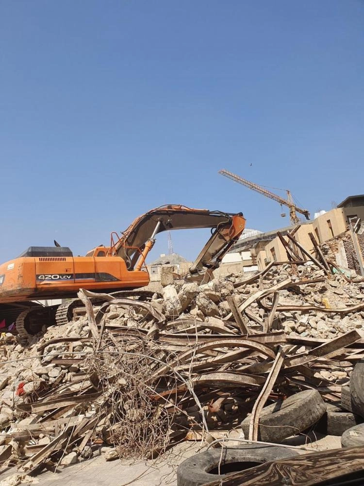 القصر أثناء أعمال الهدم (مكة)