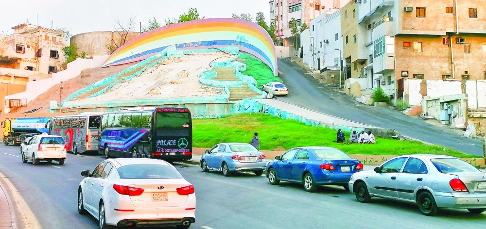 مجسم خريطة المملكة في مكة                                                                                                    (أنس الحارثي)