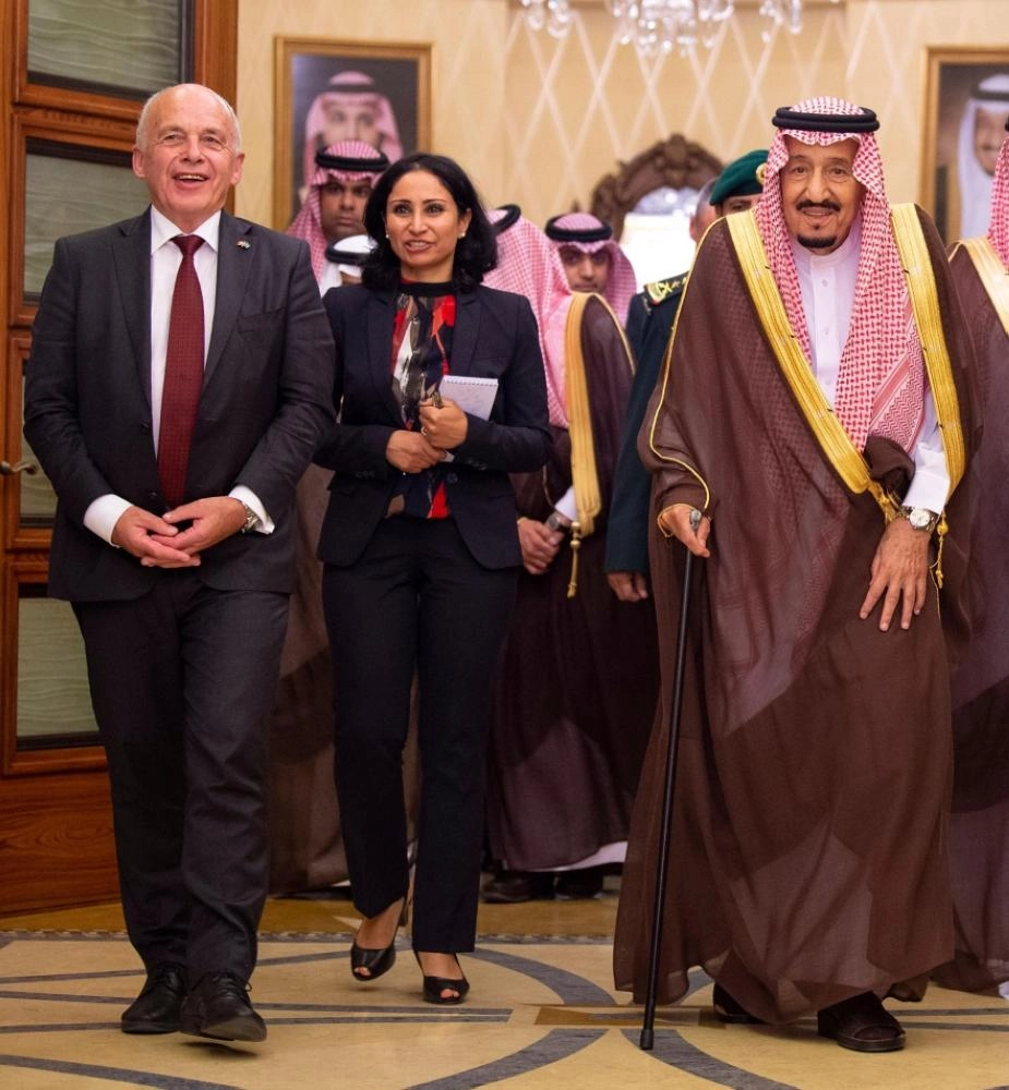 من مراسم الاستقبال       (واس)