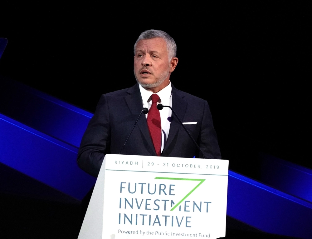 ملك الأردن يلقي كلمته ( د ب أ )