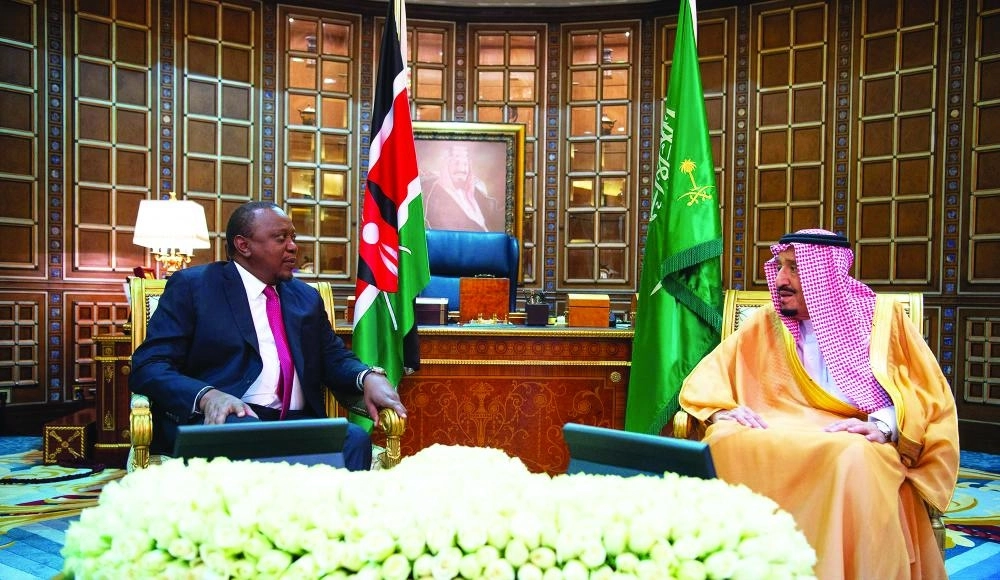 






الملك سلمان لدى استقباله الرئيس الكيني