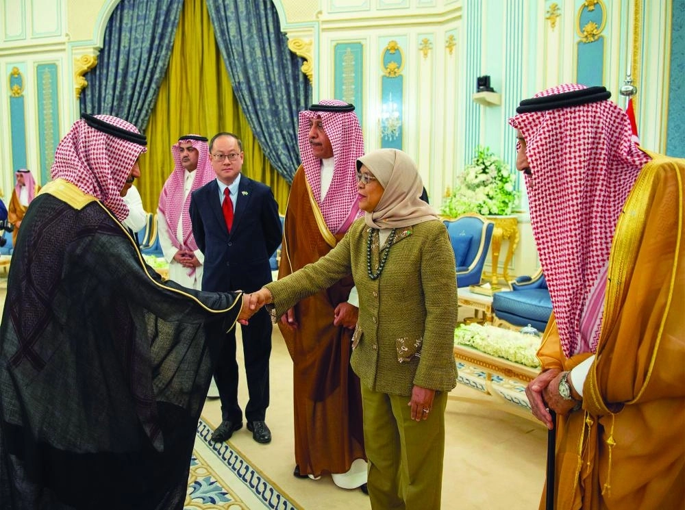 من مراسم الاستقبال وجلسة المباحثات                        (واس)