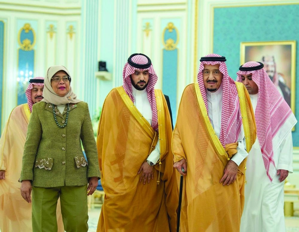 من مراسم الاستقبال وجلسة المباحثات                        (واس)