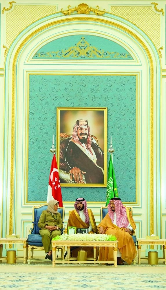 من مراسم الاستقبال وجلسة المباحثات                        (واس)