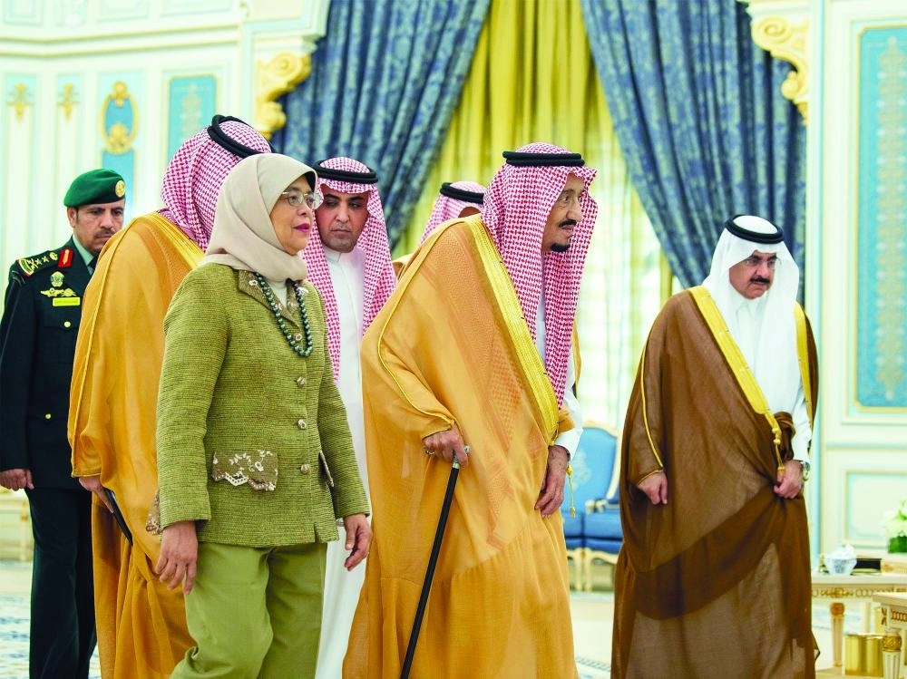 من مراسم الاستقبال وجلسة المباحثات                        (واس)