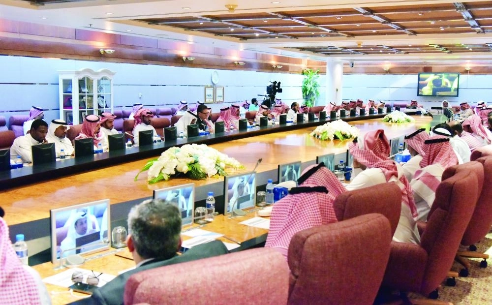 جانب من ورشة العمل أمس (مكة)