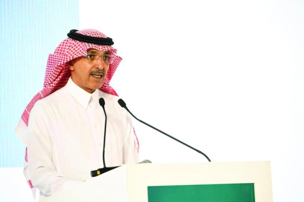 وزير المالية خلال افتتاح المؤتمر 