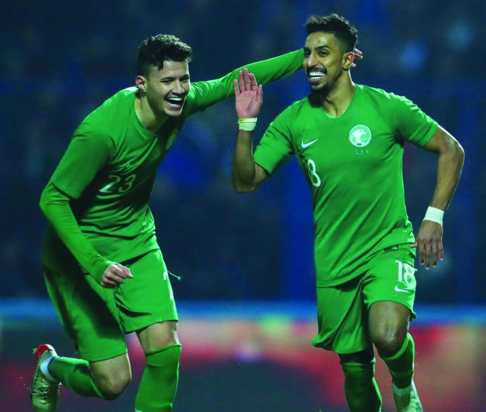 فرحة الهدف القاتل للدوسري (اعلامي المنتخب)