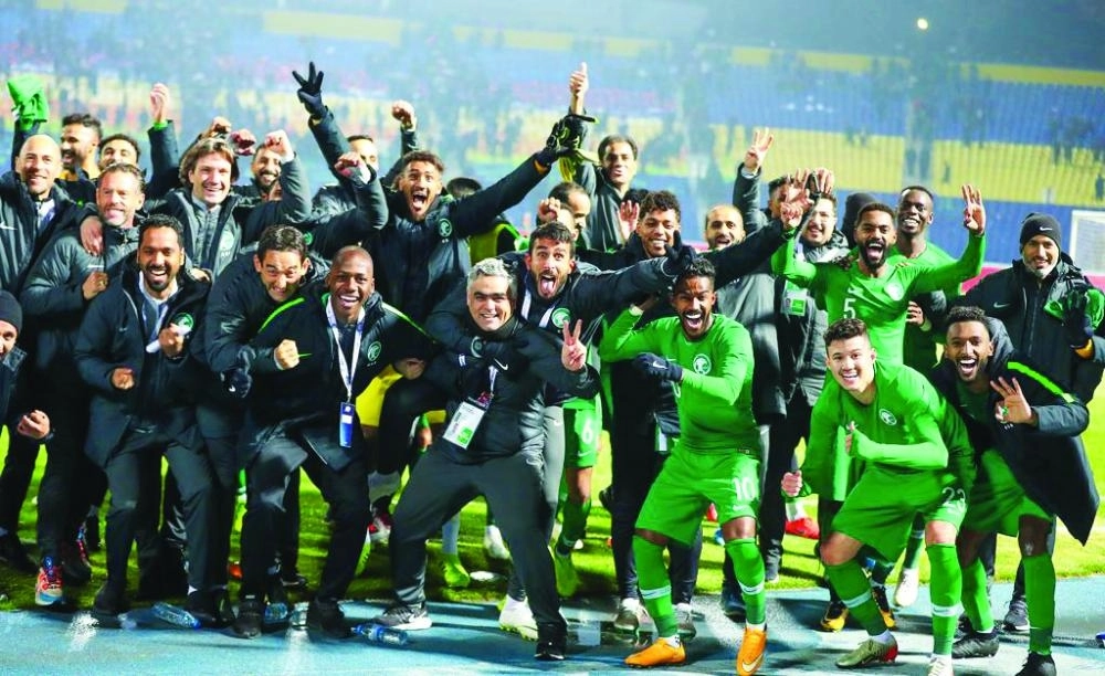 






فرحة لاعبي المنتخب السعودي وجهازهم الفني                                                                                (إعلامي المنتخب)