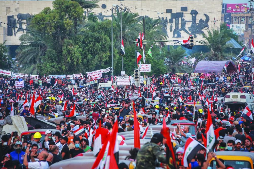 






المظاهرات تتواصل في بغداد ومحافظات العراق                                                                                          (د ب أ)