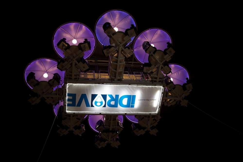 المطعم المعلق في ونتر وندر لاند الرياض                                                           (واس)