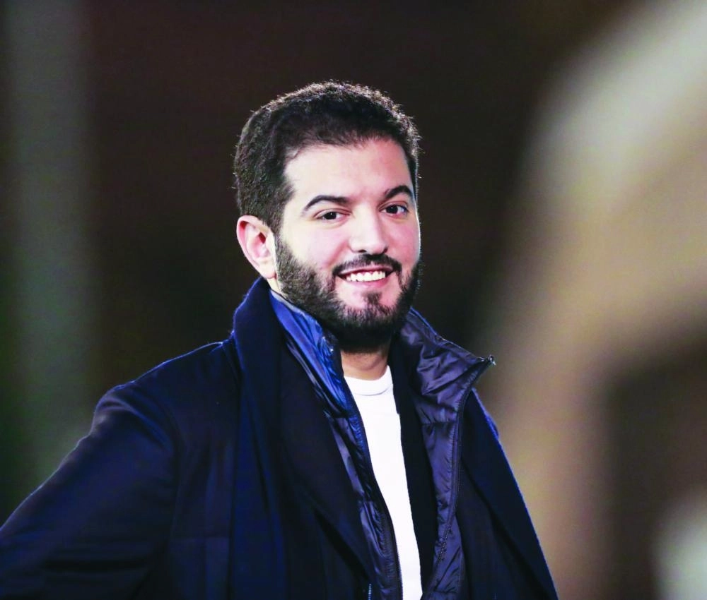   فهد بن نافل في مران الفريق (إعلامي الهلال)