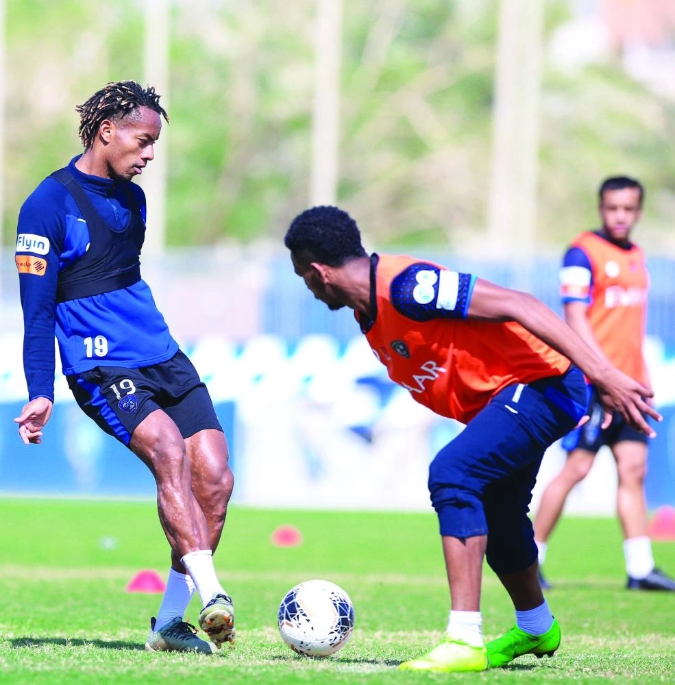 جانب من تدريبات الهلال قبل انطلاق البطولة (إعلامي الهلال)

