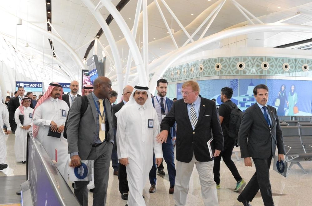 
من زيارة الوفد الأمريكي للمطارات (مكة)
