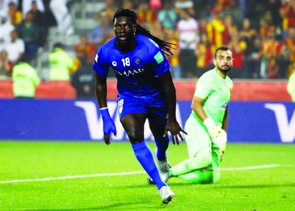 .. وعقب تسجيل الهدف أمس  (مكة)