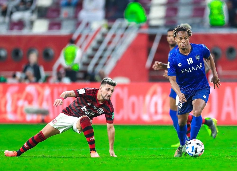     جانب من مواجهة الهلال وفلامنجو (إعلامي الهلال)
