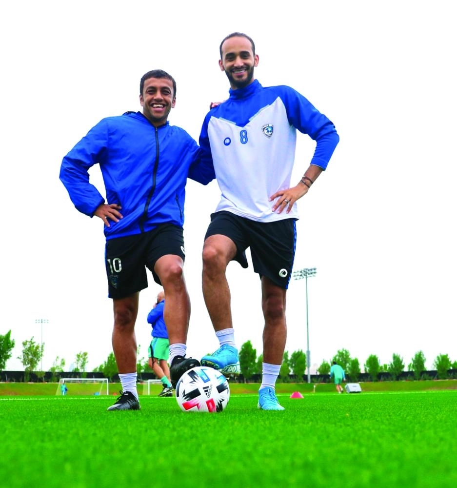 البريك والشلهوب في تدريب الهلال (إعلامي الهلال)