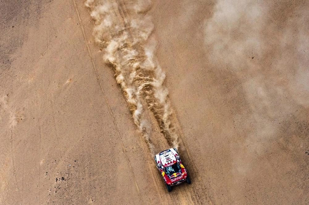 جانب من المرحلة الثانية (الوجه - نيوم) لرالي داكار السعودية 2020 أمس                                              (موقع الرالي)