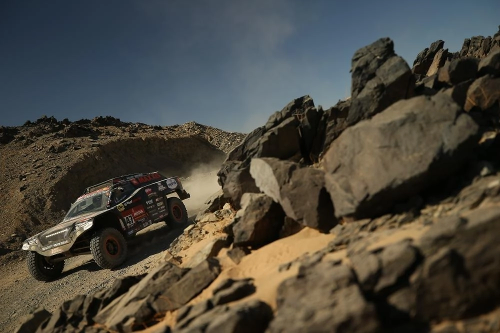 جانب من المرحلة الثانية (الوجه - نيوم) لرالي داكار السعودية 2020 أمس                                              (موقع الرالي)