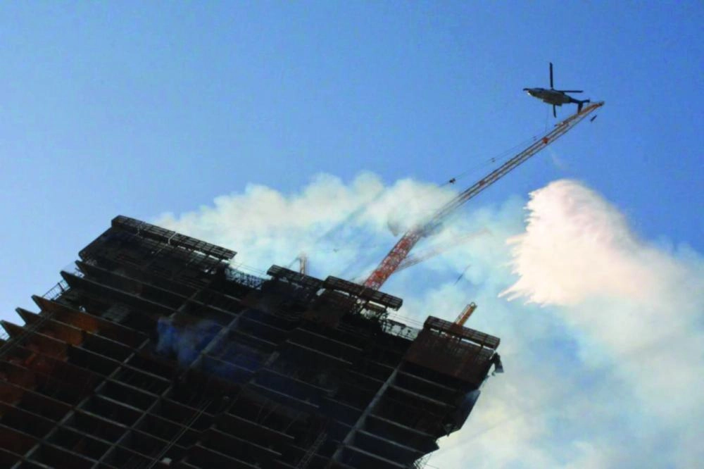 






طيران الأمن خلال إخماد الحريق