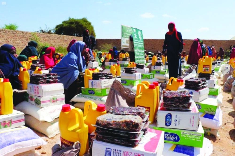 






سلال معدة للتوزيع في الصومال                   (واس)