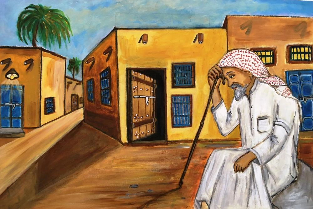 من أعمال الفنانة زكية الدبيخي