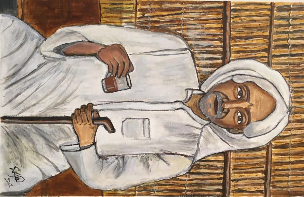 من أعمال الفنانة زكية الدبيخي