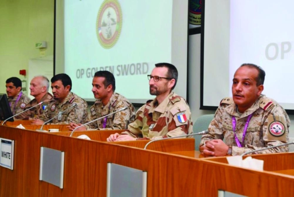 من اختتام تمرين السيف الذهبي أمس                                 (واس)