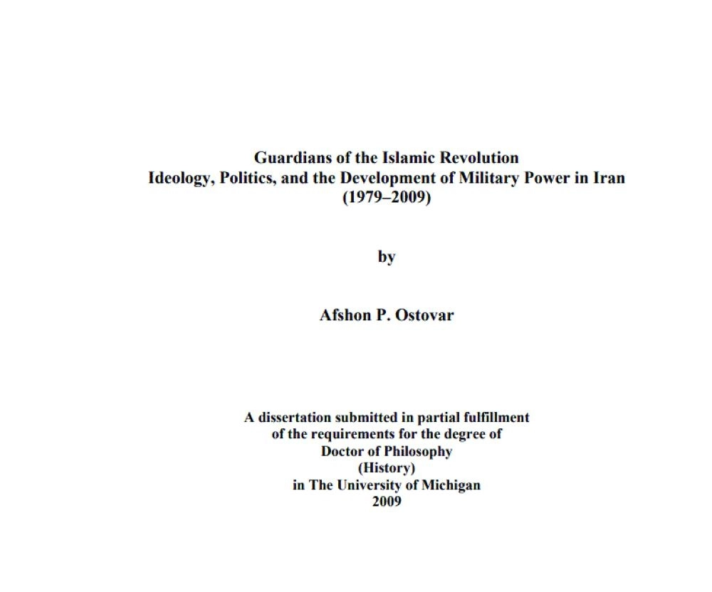 






بحث دكتوراه عن أيديولوجية وسياسة الثورة الإيرانية