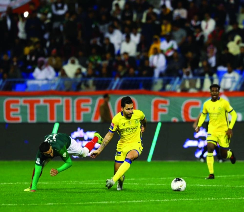 النصر والاتفاق أمس (دوري المحترفين)