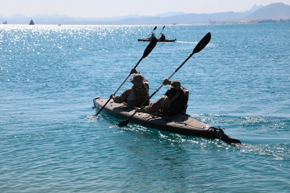 تدريبات بحرية خلال التمرين                                      (واس)