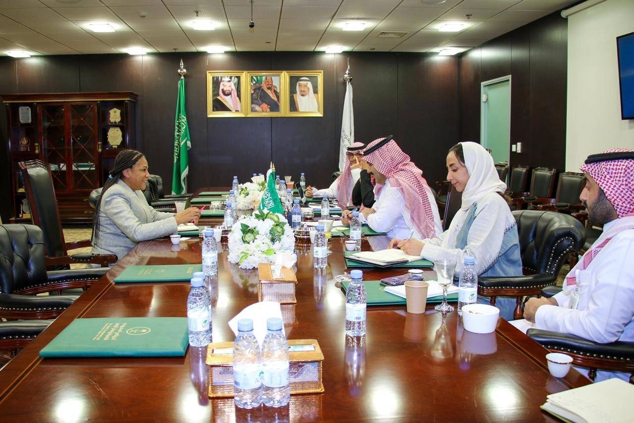 آل جابر يلتقي نائبة الممثل المقيم لبرنامج الأمم المتحدة الإنمائي في اليمن