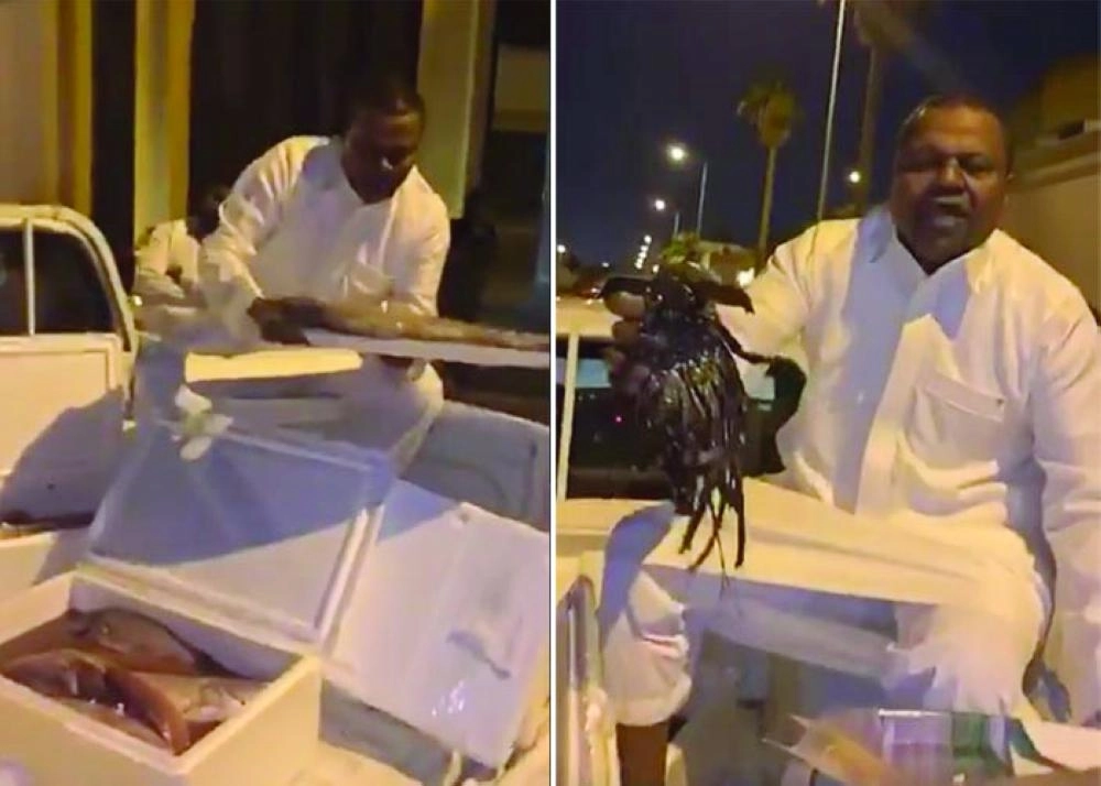 



العويران وهو يعرض الإستاكوزا