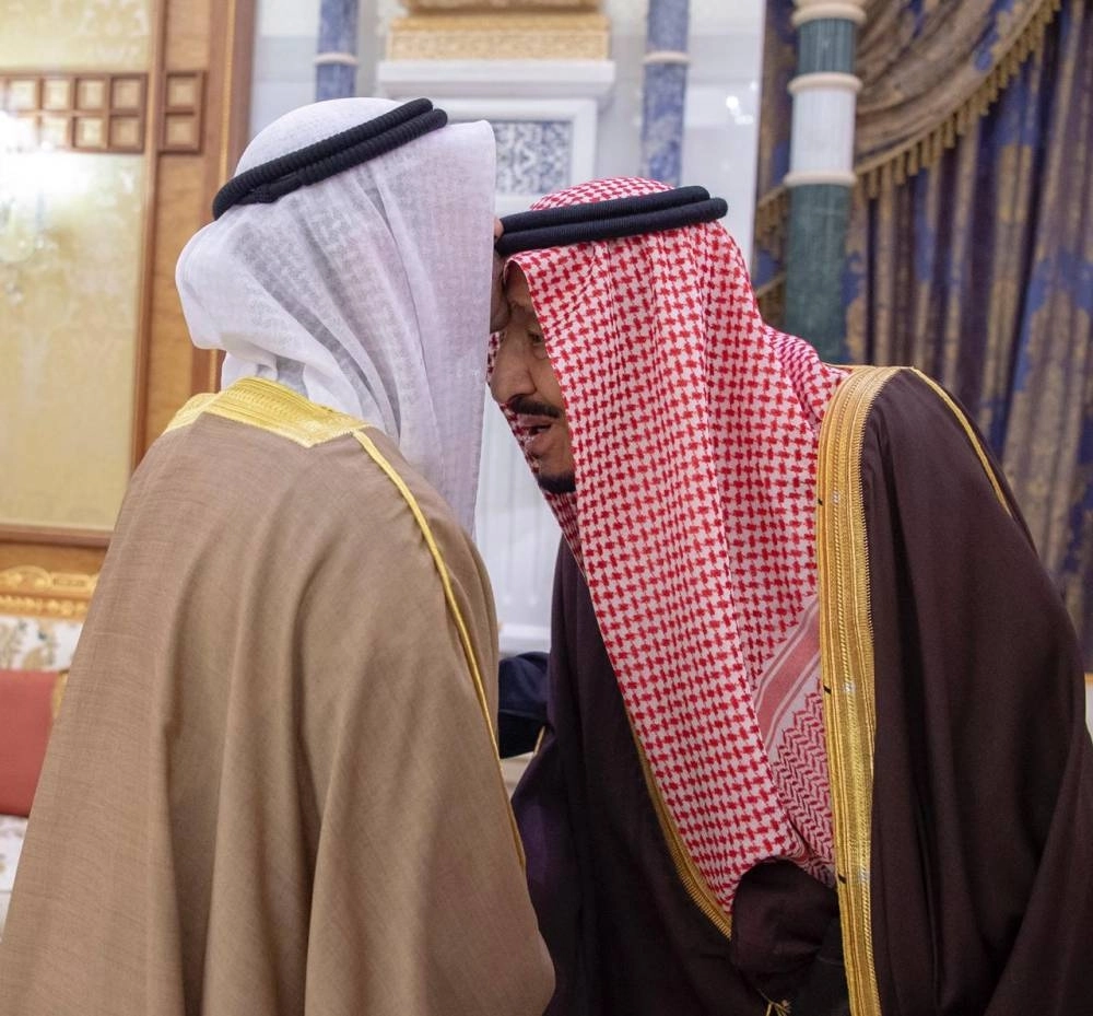 خادم الحرمين الشريفين يستقبل الأمين العام لمجلس التعاون لدول الخليج العربية (واس)