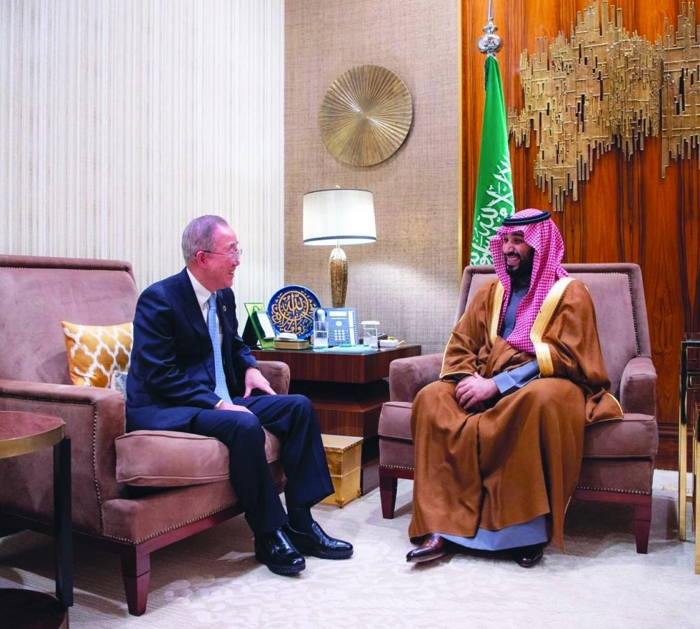 



.. ولدى لقائه بان كي مون                                                    (واس)