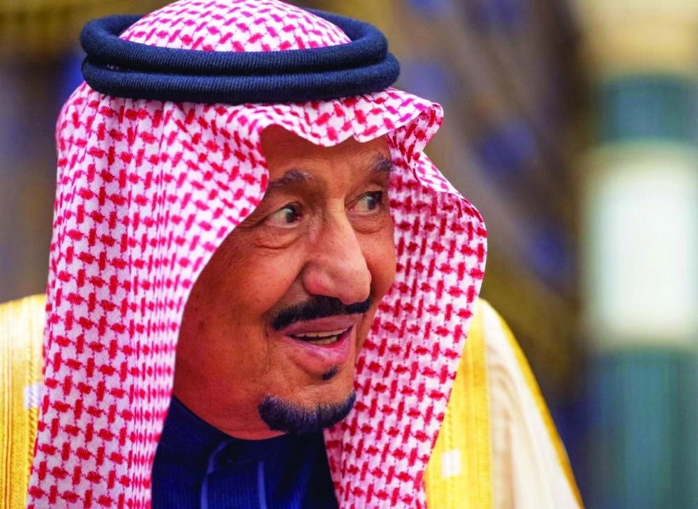 خادم الحرمين خلال اللقاء