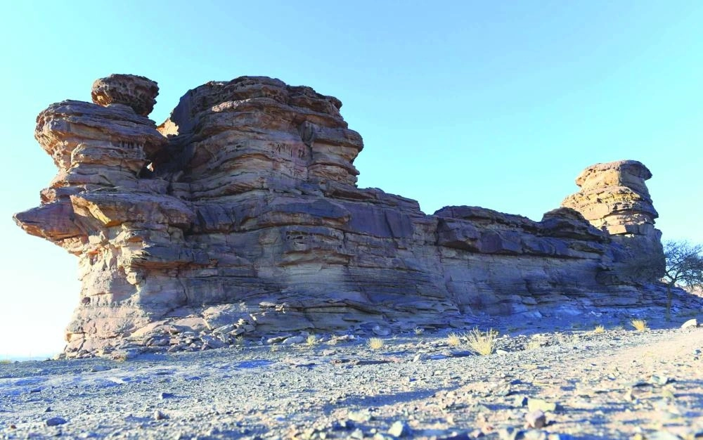 جبل السفينة في تبوك (واس) 