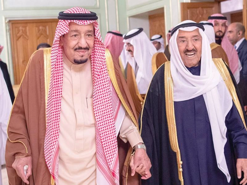 الملك سلمان والشيخ صباح الأحمد في مناسبة سابقة                                                                                                                     (واس)