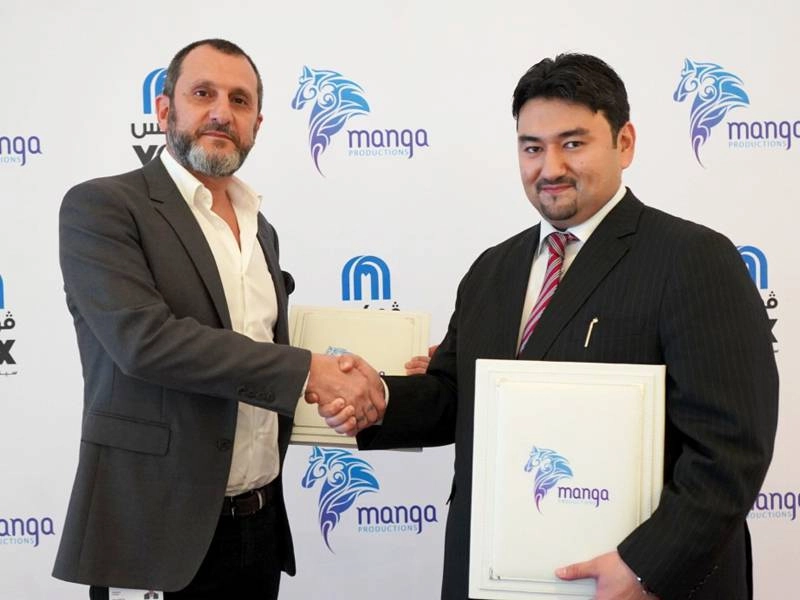 من توقيع الاتفاقية خلال مهرجان برلين (مكة)