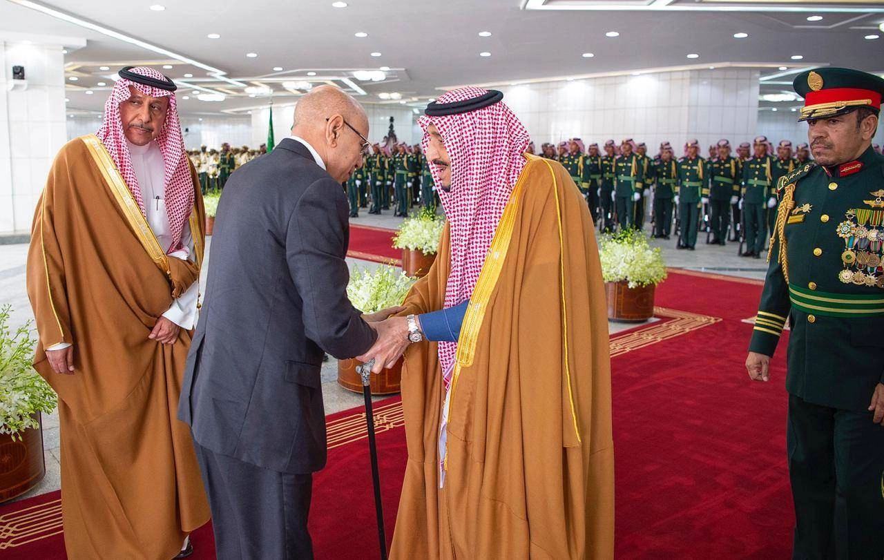 من استقبال خادم الحرمين الشريفين 