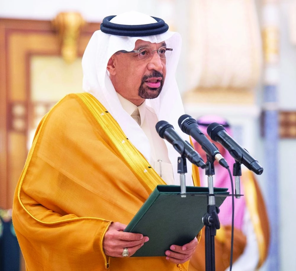 






خالد الفالح خلال أداء القسم