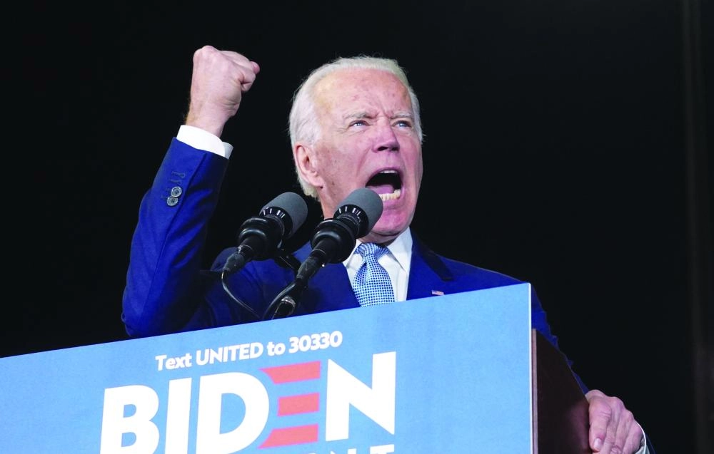 جو بايدن يعلن التحدي                       (د ب أ)