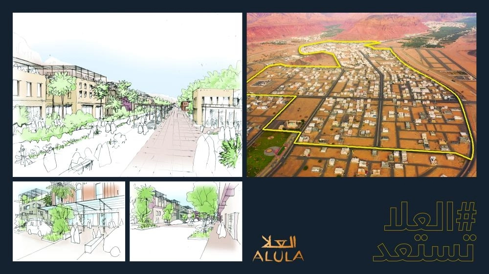 



رسم توضيحي لمواقع الأحياء                                                          (العلا)