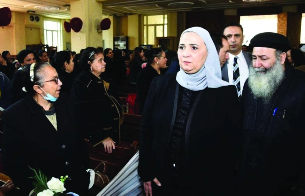وزيرة التضامن الاجتماعي تشارك في العزاء (مكة)