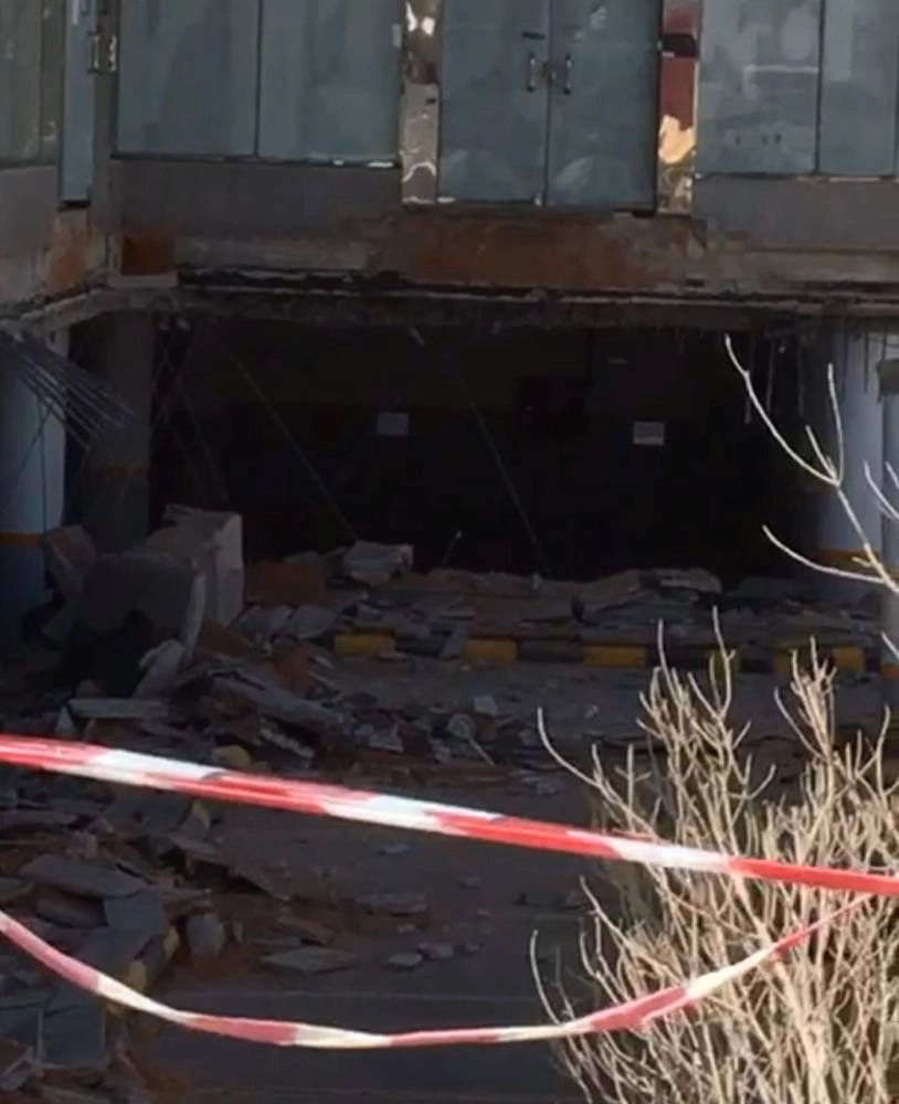 جانب من الهبوط في الموقع