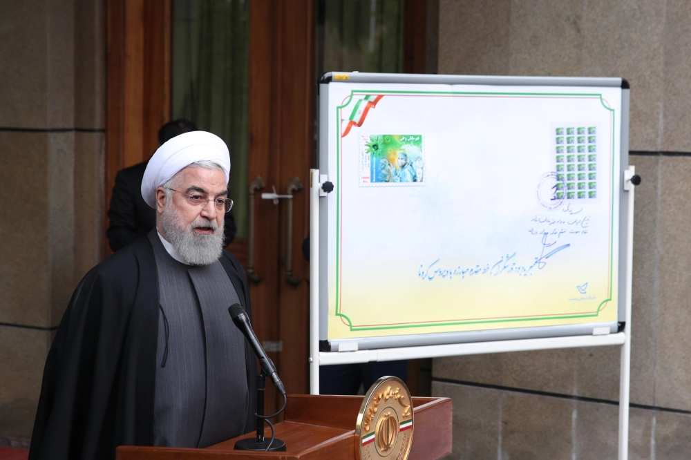 روحاني يتحدث عن فيروس كورونا (د ب أ)