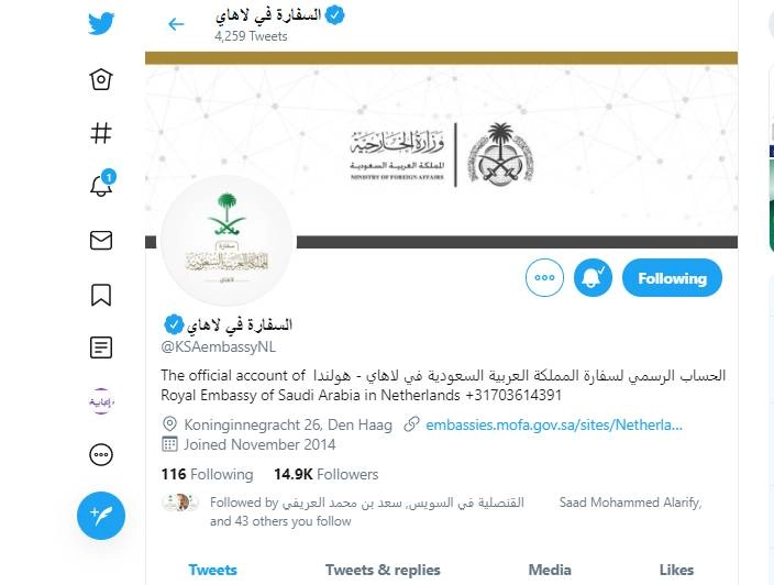 سفارة المملكة العربية السعودية في لاهاي - هولندا