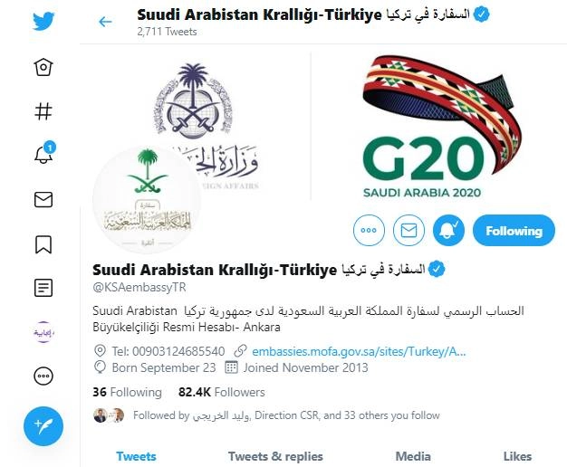 Suudi Arabistan Krallığı-Türkiye السفارة في تركيا